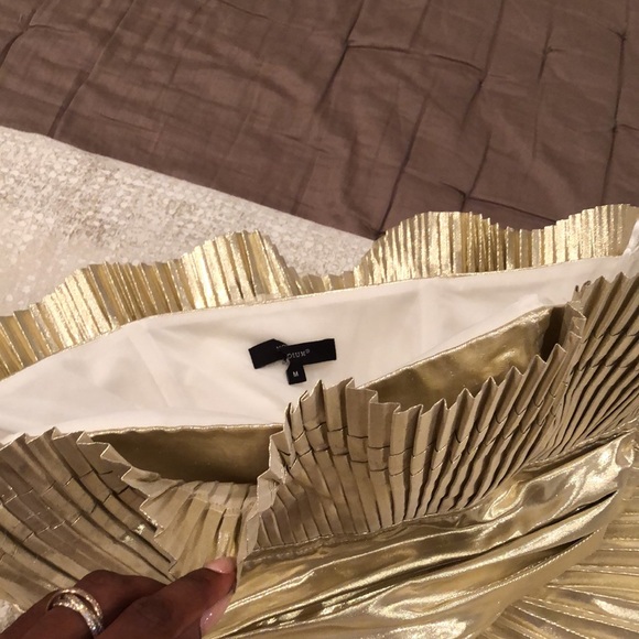 Gold accordion pleated vintage inspired dress - Picture 6 of 6